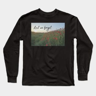 Lest We Forget Poppies Long Sleeve T-Shirt